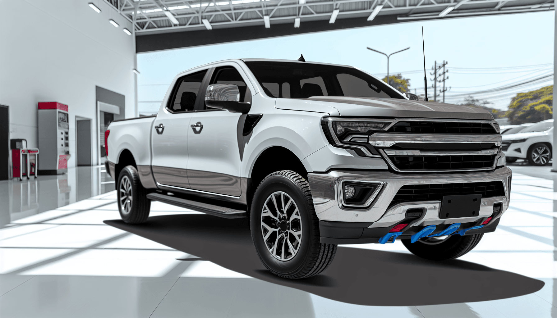 Professional mechanic reviewing vehicle service agreement documentation with customer at auto repair shop