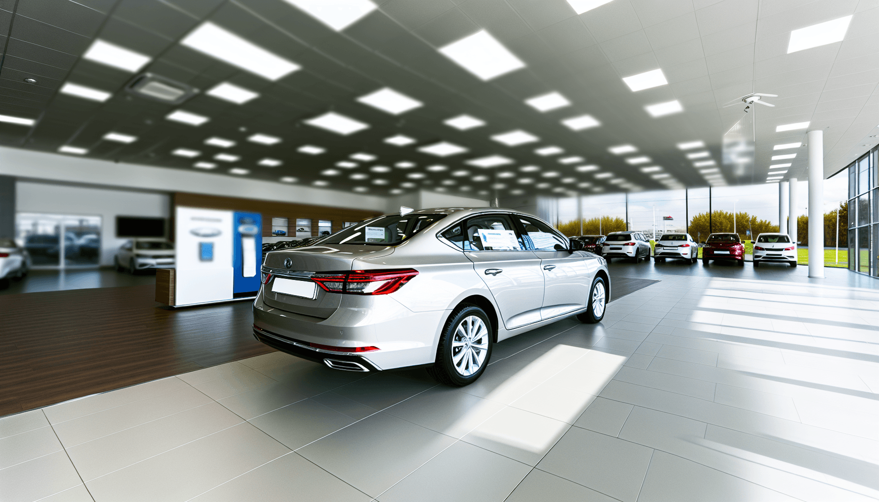 Side-by-side comparison of a certified pre-owned car with warranty documentation and a regular used car at a dealership lot